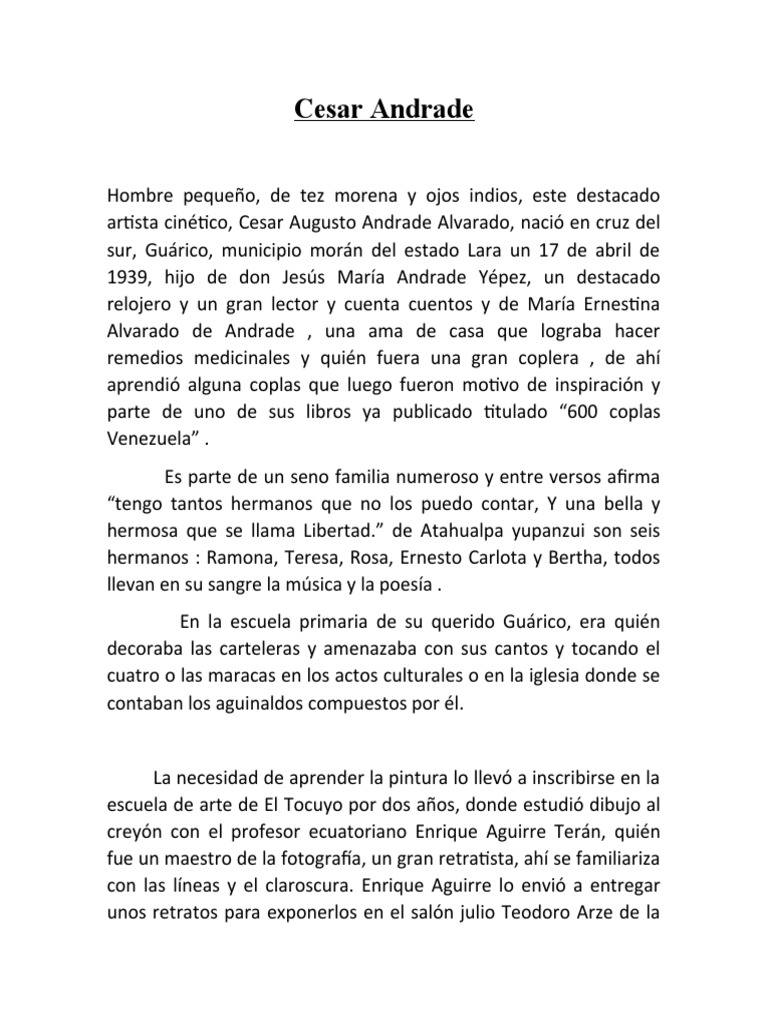Cesar Andrade | PDF