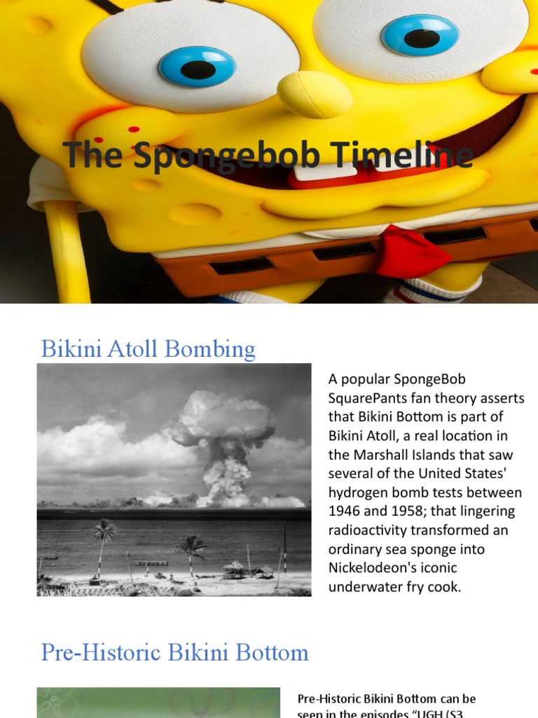 Spongebob Timeline and Theories | PDF | Television Franchises