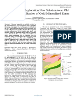 Geochemical Exploration New Solution To An Old Problem Identification of Gold Mineralized Zones