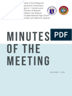 Minutes of The Meeting