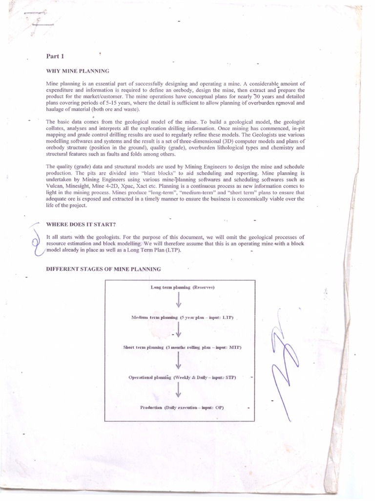Mine Planning | PDF | Mining | Ore