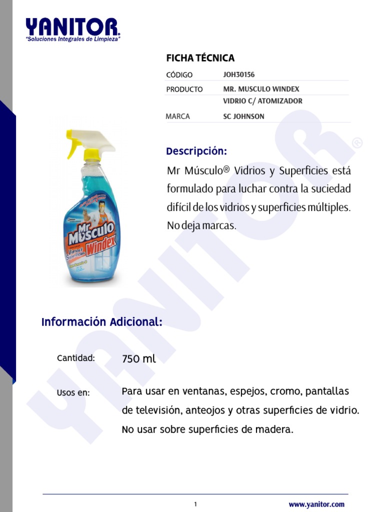 Windex pdf agua administraci n de seguridad y salud ocupacional