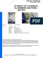 Drop Weight Impact of Cylindrical Structural Members and Piping Section