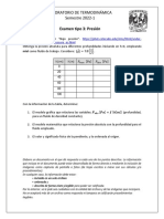 Examen de Laboratorio de Termodinámica Tipo 3 Presión Miel - A