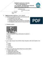 Soal Kelas 3 Tema 4