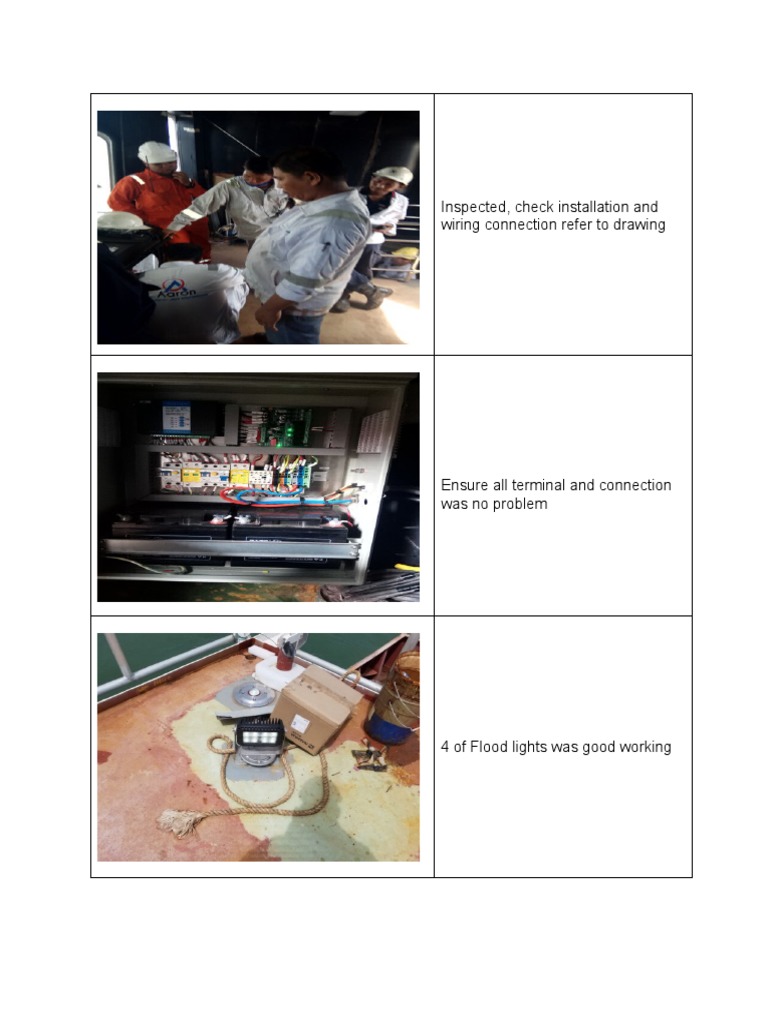 Helideck Lighting Commissioning Report | PDF | Business | Home & Garden