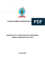 Código de ética del químico farmacéutico del Perú