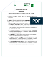 Formato CV - Director Del Proyecto