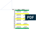 Horario 2022