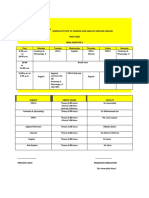 Time Table GBSN Semester LL & IV