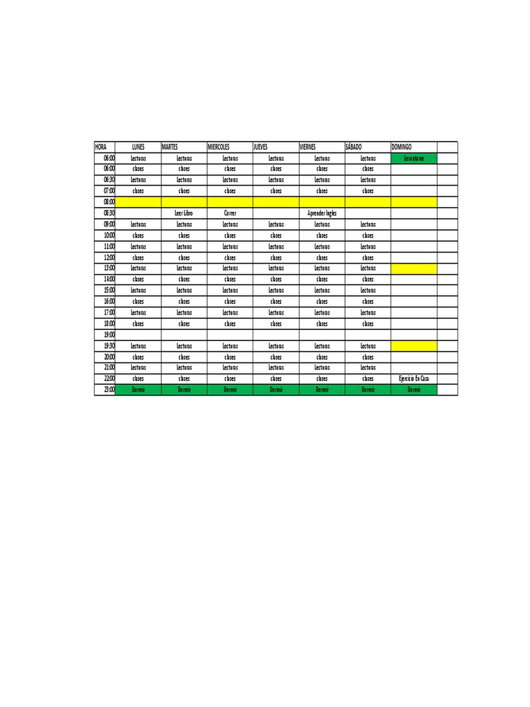 Horario 2025A PDF