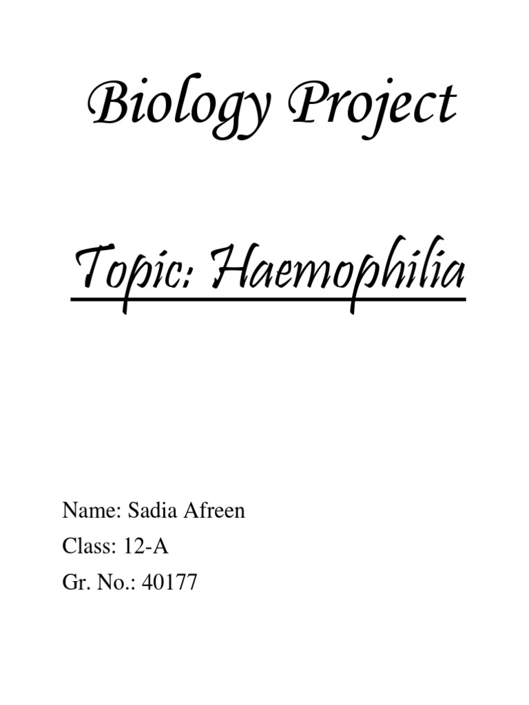 Hemophilia | PDF | Coagulation | Haemophilia