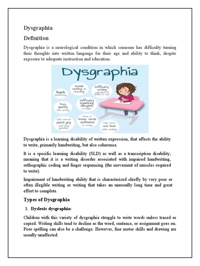 7 Dysgraphia symptoms in children