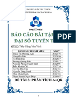 Bài tập lớn ĐSTT Nhóm 3 PDF