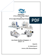 Sewn Product Machinery & Equipments - II