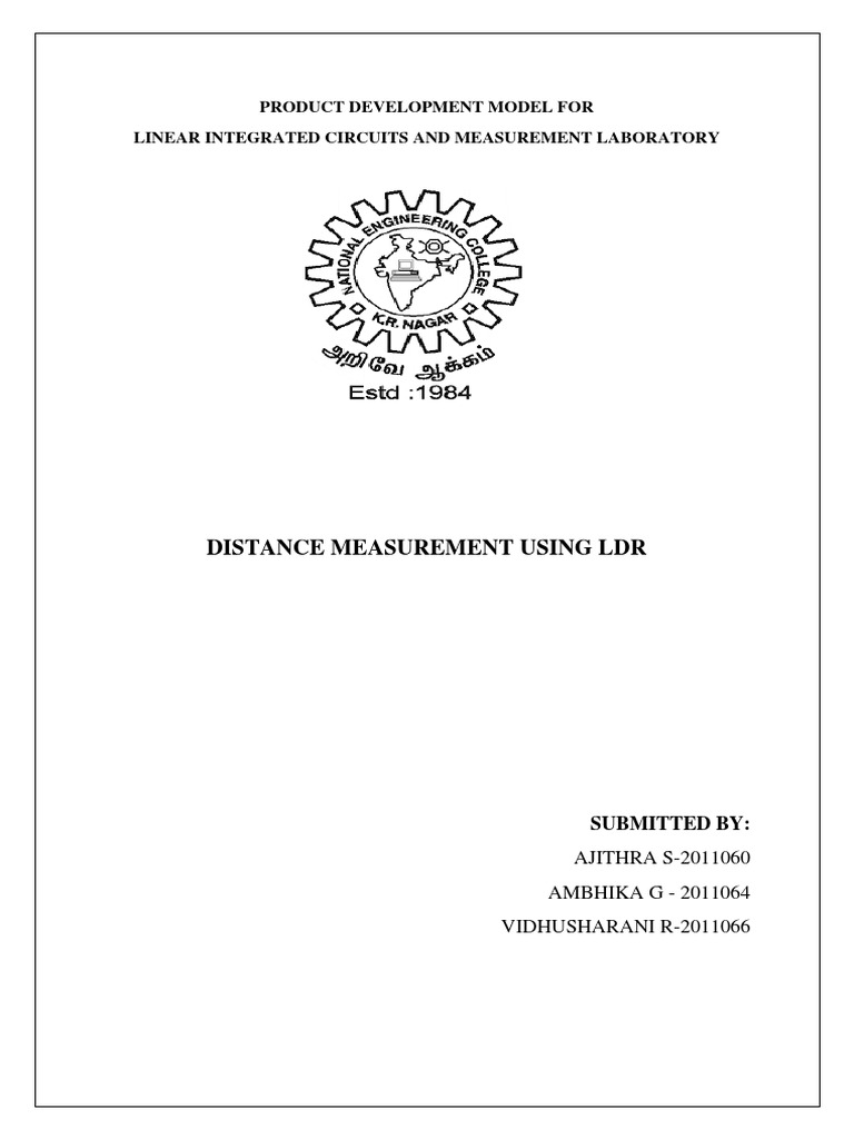 Light Dependent Resistor PDF Resistor Electrical Resistance And