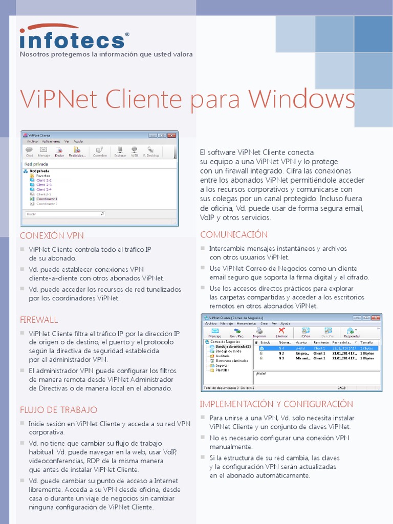 ViPNet Client-ESN | PDF | Red privada virtual | Cortafuegos (informática)