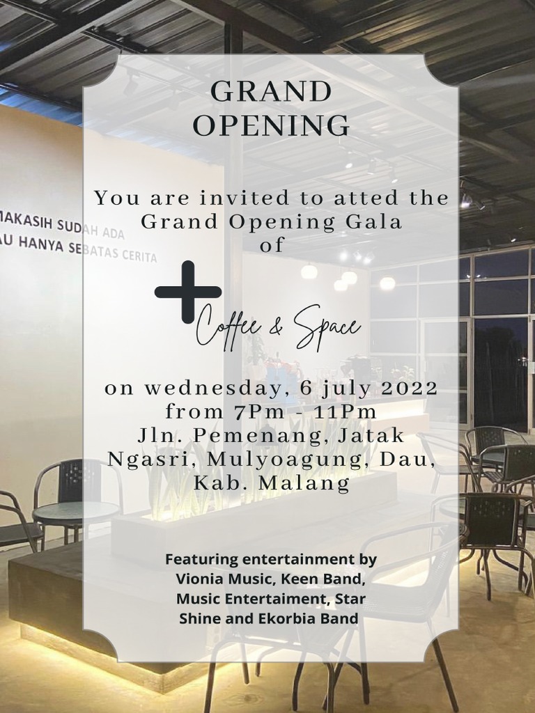 Undangan Grand Opening | PDF