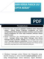 Perjanjian Kerja Pasca UU Cipta Kerja. 2021