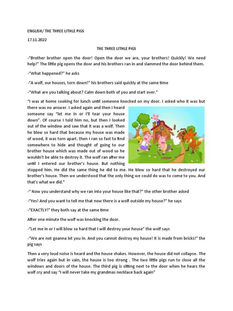 The Three Little Pigs | PDF