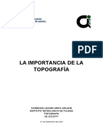 La Importancia de La Topografía