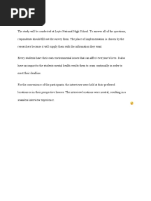 Example of Research Setting