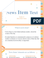 G12 - PPT - News Item Text