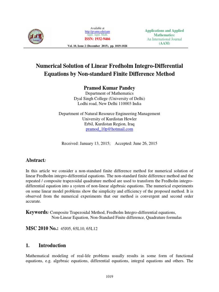 New Student Paper | PDF | Numerical Analysis | Equations