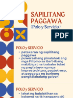 Sapilitang Paggawa: (Polo y Servicio)