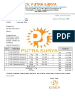 CV. PUTRA SURYA PERDAGANGAN UMUM, PENGISIAN, DAN SERVICE ALAT PEMADAM