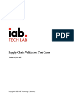 Supply Chain Validation Test Cases