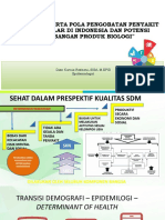 Prevalensi Dan Pola Pengobatan PTM Serta Potensi Pengembangan Produk Biologi