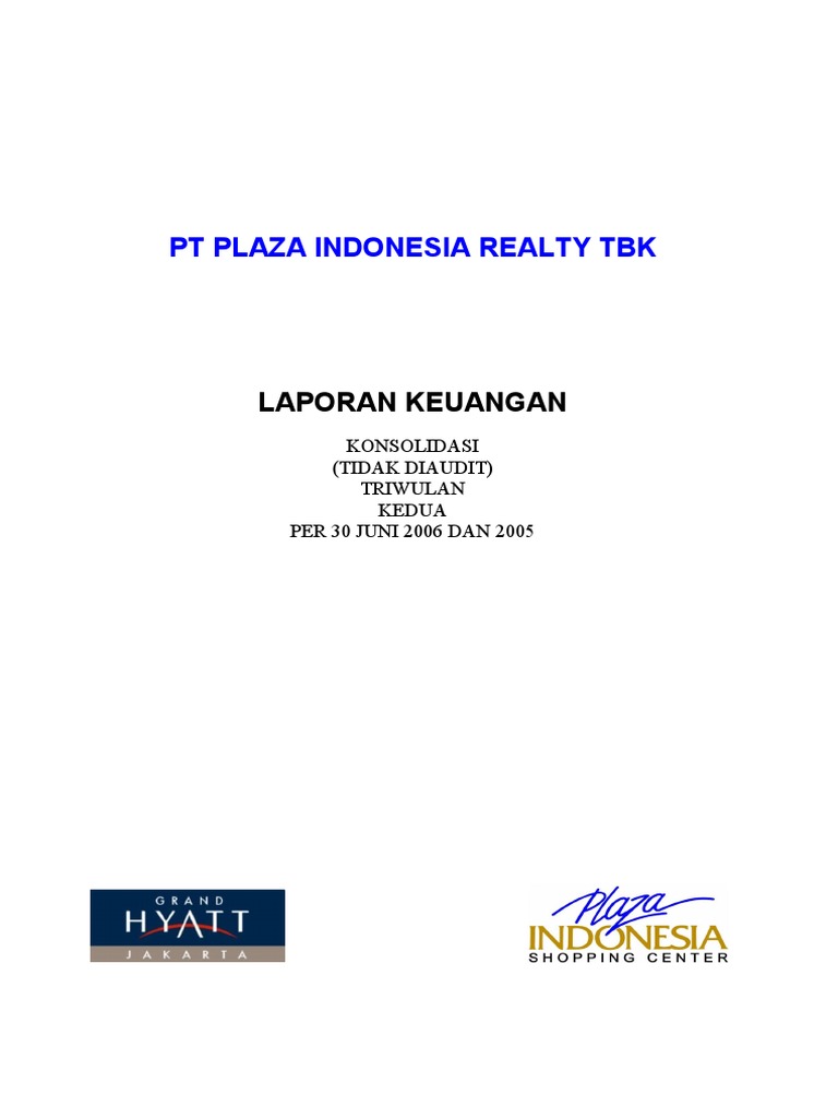 2Q 2006 PLIN Plaza+Indonesia+Realty+Tbk PDF