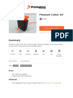 Filament Cutter 45deg