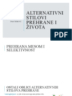 Alternativni Stilovi Prehrane I Života