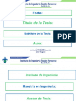 Plantilla Oficial en PowerPoint 2003 para Presentacion en La Defensa de La Tesis de Maestria