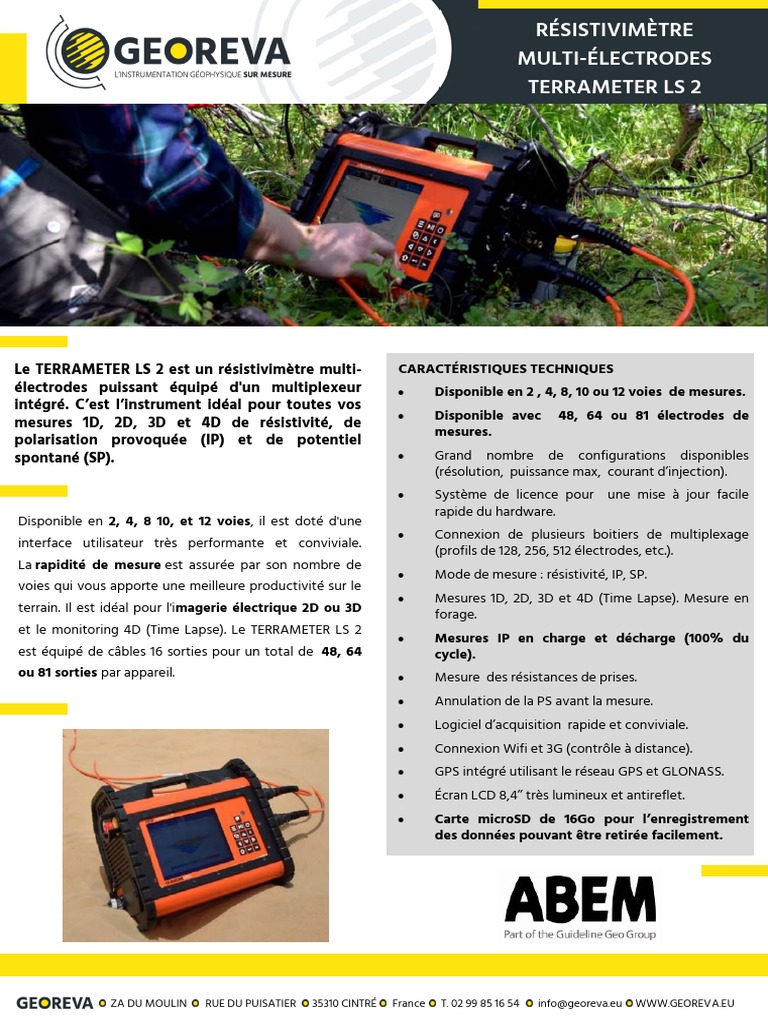 Résistivimètre Terrameter LS 2 | PDF | Informatique | Électronique