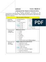 Course FBS NC II Data Gathering Instrume