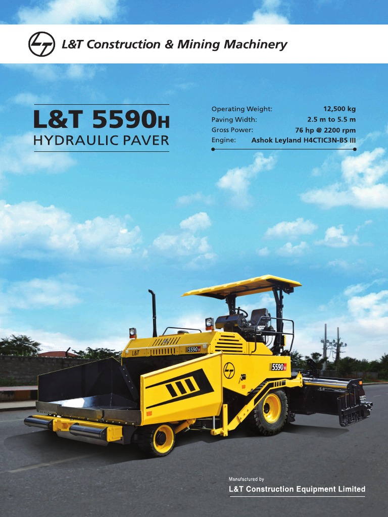 L&T Paver Spec Sheet | PDF