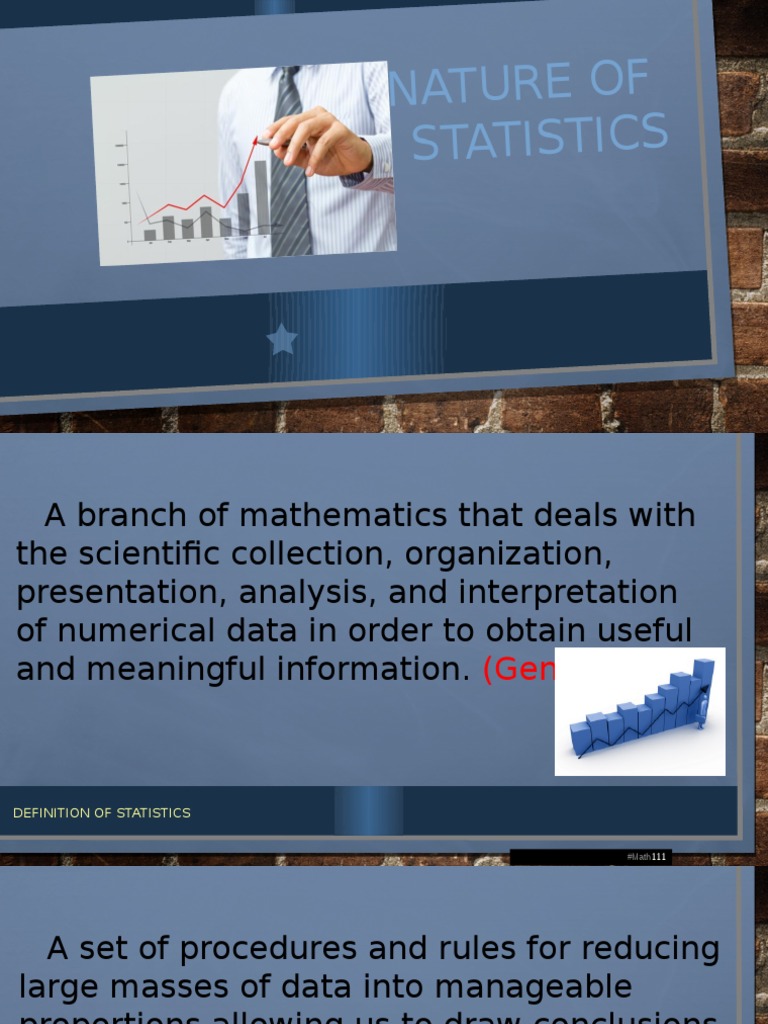 1 The Nature of Statistics PDF Sampling (Statistics) Level Of