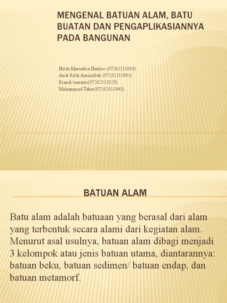 Bahan Bangunan | PDF