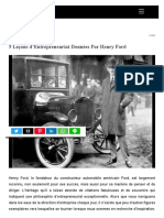 5 Leçons D'entrepreneuriat Données Par Henry Ford Forbes France