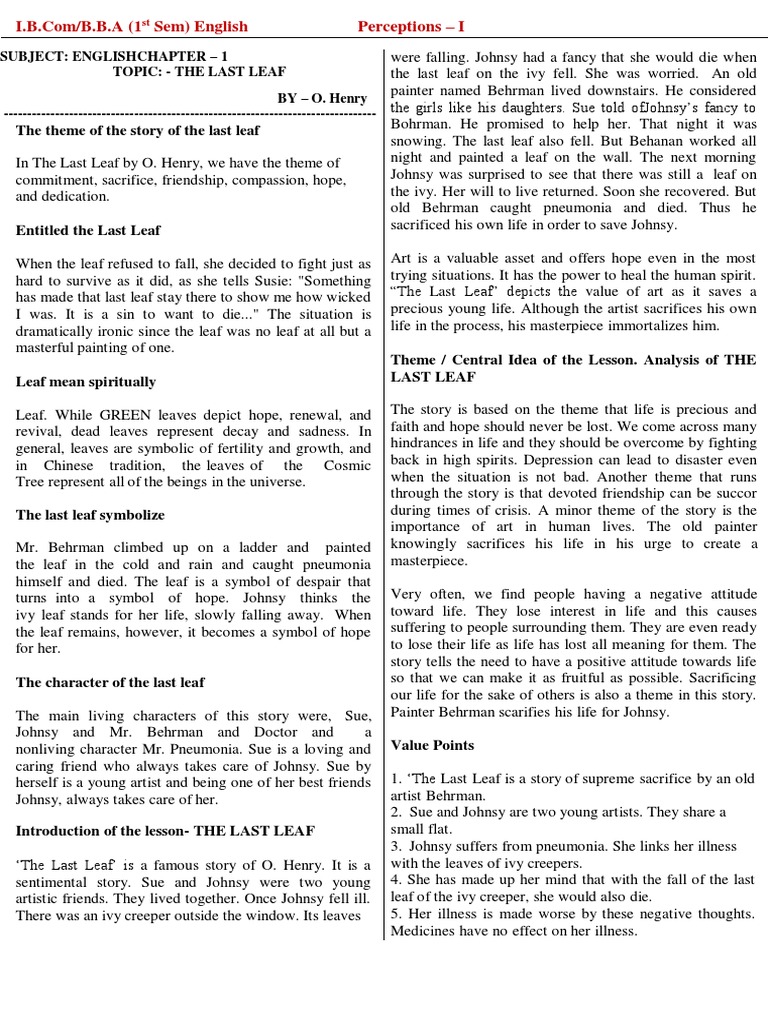 I Semester B Bba English Pdf Trees Poetry