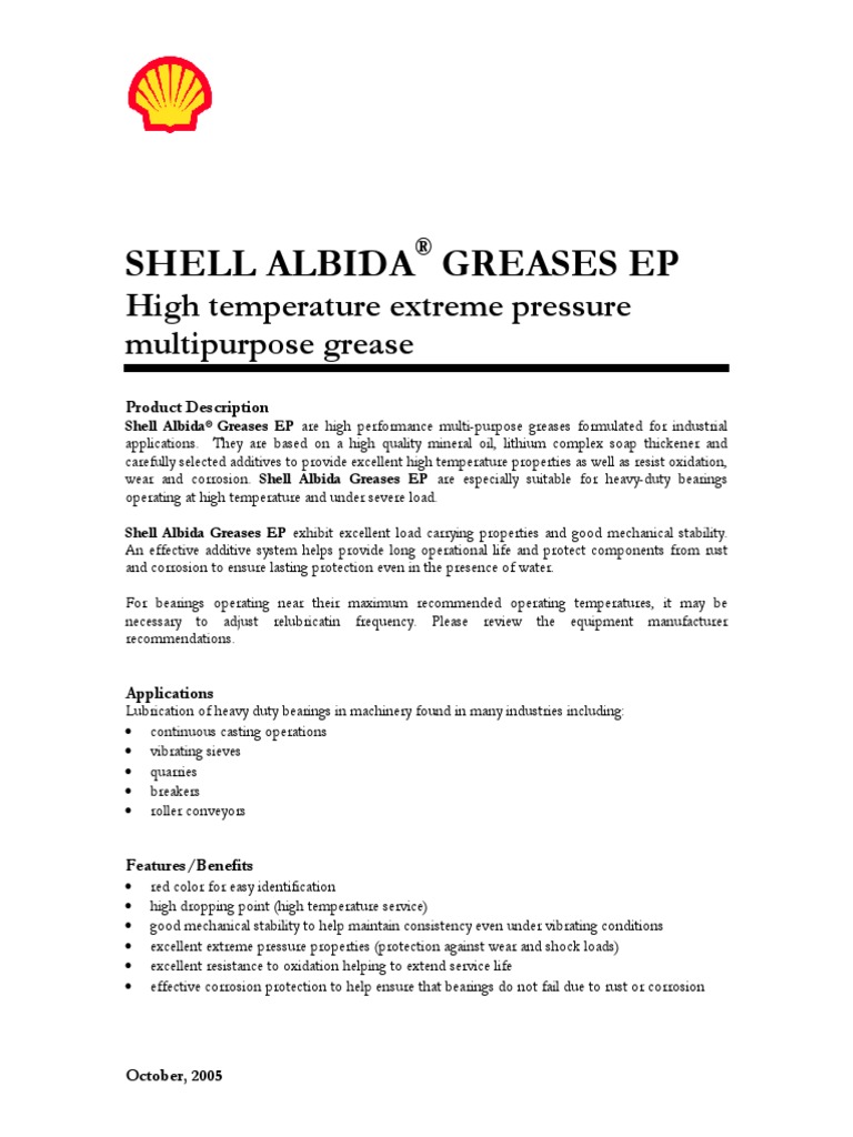 Documents639 Albida Grease EP2 (PDS) PDF Chemistry Materials