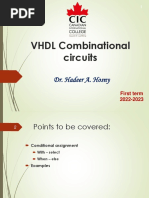 Lec 3( VHDL for combinational circuits ) 