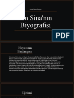 İbn Sina Biyografi - Senai Sinan Sungur