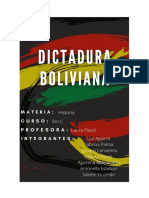 Dictadura de Bolivia 1964/1982 - Antonella Esteban