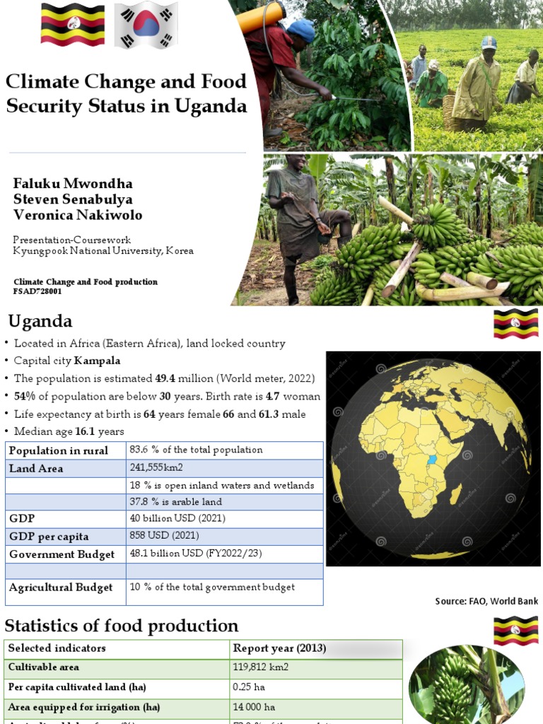 Climate Change and Food Security Status in Uganda | PDF | Food Security ...