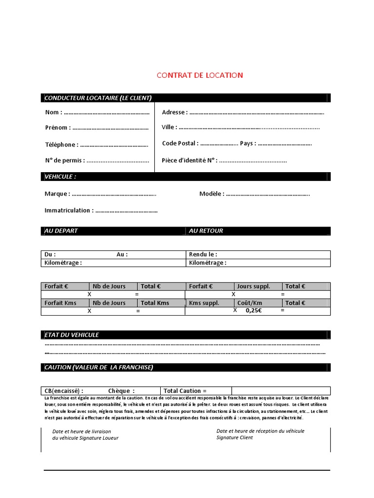 Contrat de Loc | PDF