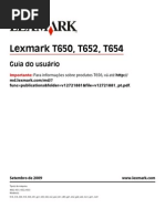 Manual Lexmark t652